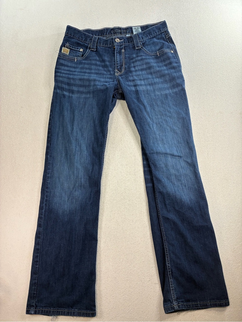 Cinch Carter 2.4 men’s  Bootcut Jeans Size 33x34 Medium Wash Stretch Denim - Picture 2 of 8